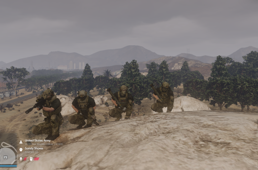 Squad im Gelände